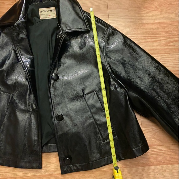 Free People Vegan Leather Kitty Swing Jacket NWOT - Picture 4 of 4